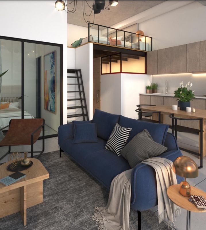 Loft / 4 Habitaciones / 3 Baños / Cocina y comedor / Hab.Servicio